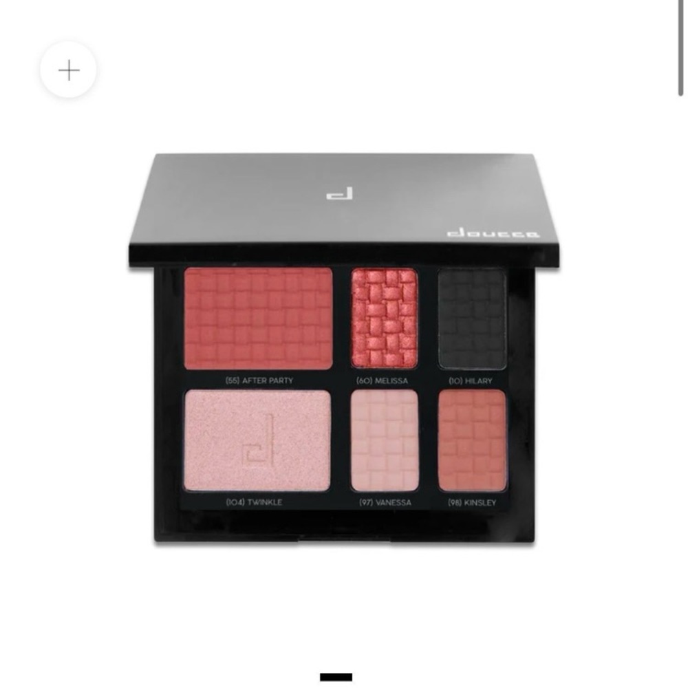Doucce Red and Pink Eyeshadow Palette Vibrant Colors